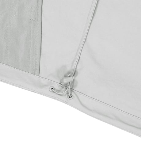 EIRA S/S ZIP UP LIGHT GRAY NT7KR01K