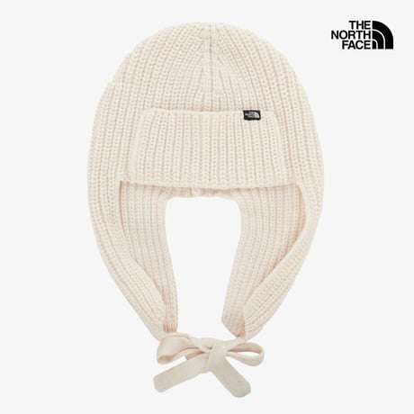 W KNIT EARMUFF BEANIE CREAM NE3BR56C