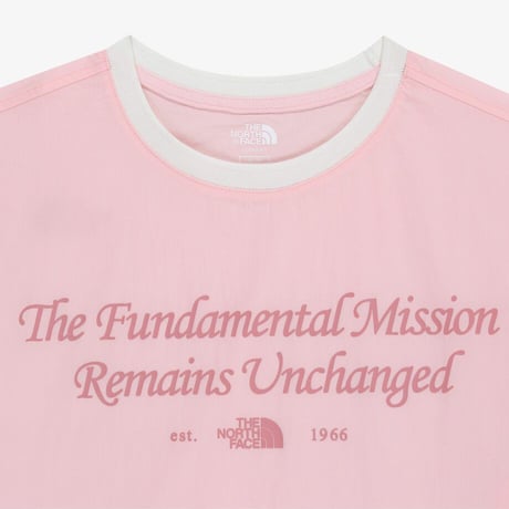 W'S EIRA S/S R/TEE LIGHT PINK NT7UR37L