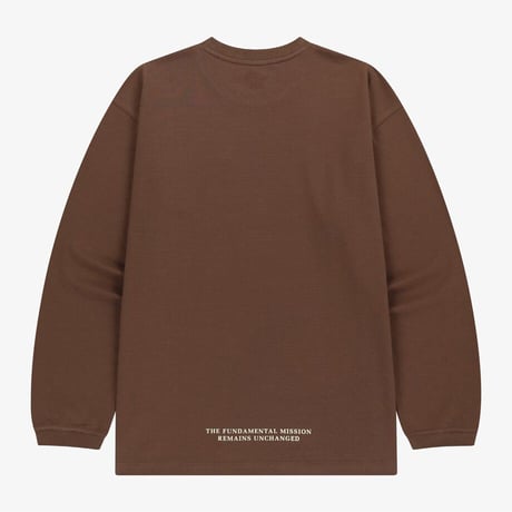 POCKET L/S R/TEE LEATHER BROWN NT7TR50L