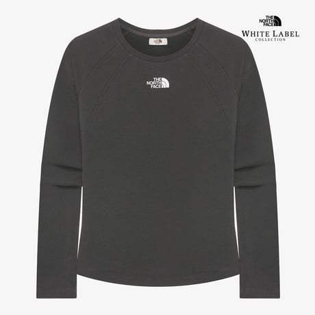 W'S DELPHIE L/S R/TEE DARK GRAY NT7TR30L