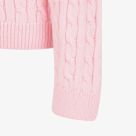 G'S CABLE CARDIGAN LIGHT PINK NJ5SS51T