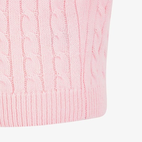 G'S CABLE CARDIGAN LIGHT PINK NJ5SS51T