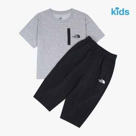 K'S HIKE CAPRI CREW SET MELANGE GREY NT7US14U