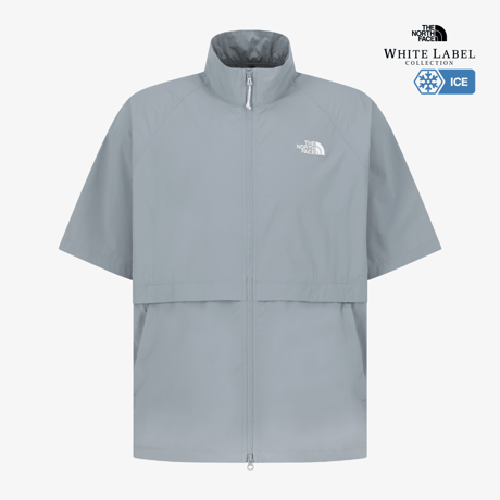 ICEPULSE S/S ZIP UP WARM GRAY NT7KS01K