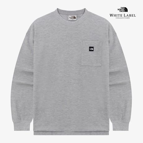 WAFFLE L/S R/TEE MELANGE GREY NT7TR02K