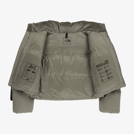 【ベスト分離可能】W’S VINTAGE NUPTSE DT JACKET (RDS) BEIGE BROWN NJ1DR83K