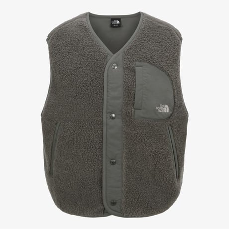 TEDDY FLEECE VEST DARK BEIGE NV4FR57B