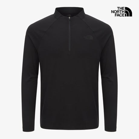 M'S ASCEND L/S ZIP TEE BLACK NT7LR01A