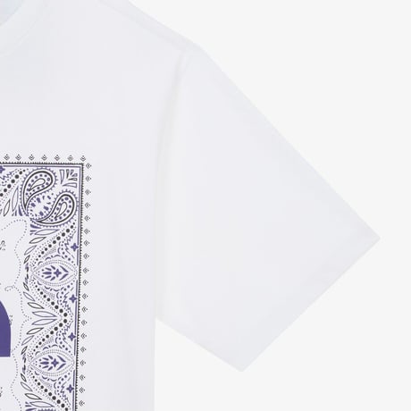 M'S BANDANA S/S R/TEE WHITE NT7UR13B