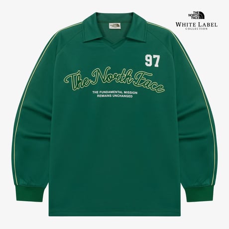 TNF CREW COLLAR L/S TEE GREEN NT7TR04K