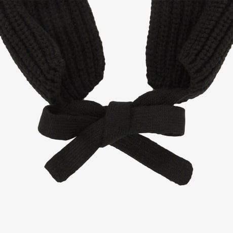 W KNIT EARMUFF BEANIE BLACK NE3BR56A