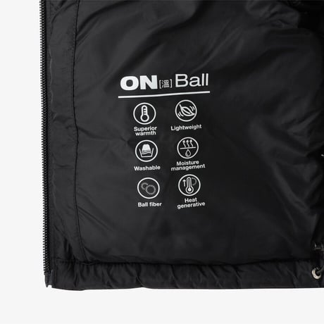 K'S NEW PUFFY ON JACKET BLACK NJ3NS51S