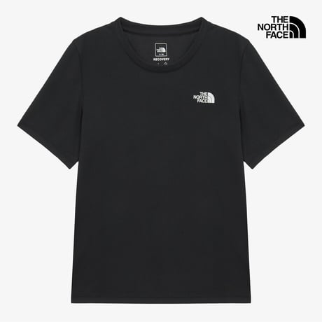 W'S RECOVERY S/S R/TEE BLACK NT7US41A