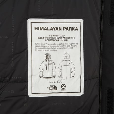 【SUMMIT SERIES】HIMALAYAN 30TH ANNIVERSARY PARKA (RDS DOWN) REAL BLACK NJ1DQ98B
