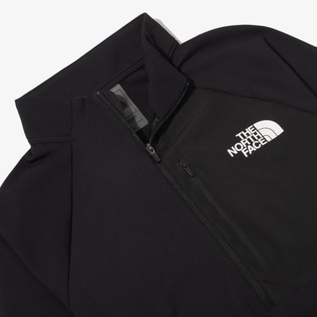 【SUMMIT SERIES】W'S SUMMIT MAKALU L/S ZIP TEE BLACK NT7LQ80A