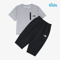 K'S HIKE CAPRI CREW SET MELANGE GREY NT7US14U