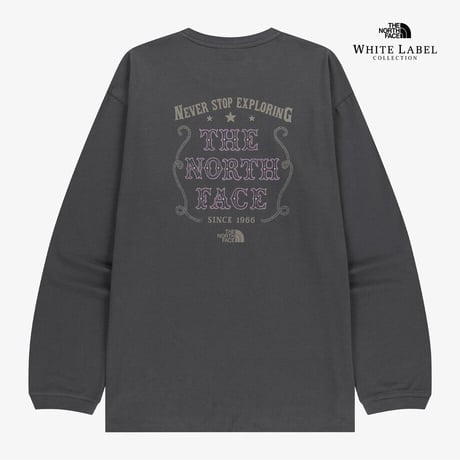 VINTAGE L/S R/TEE DARK GRAY NT7TR51J
