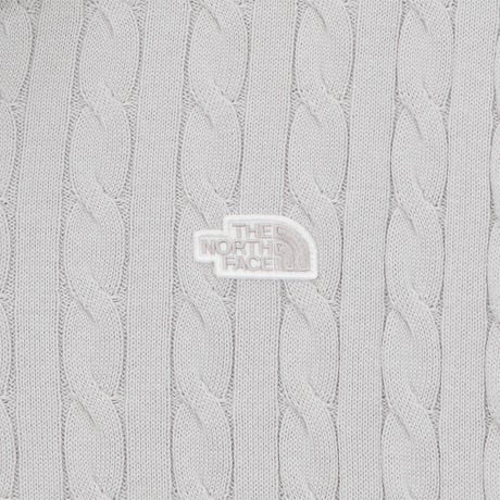 M'S CABLE S/S POLO SWEATER SILVER GRAY NT7AS00A