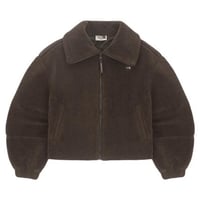 W'S PUFFY FLEECE JACKET BROWN NJ4FQ80