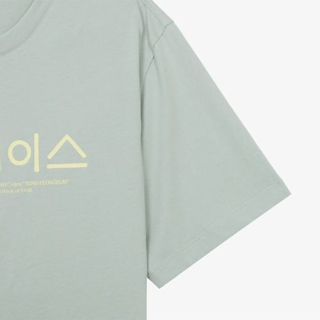TNF HANGEUL S/S R/TEE JADE NT7UR59E