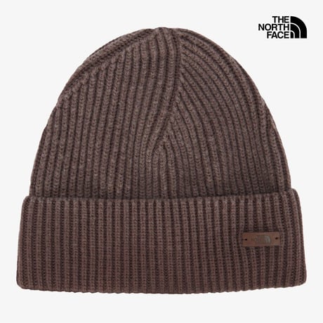 OBLIQUE RIB BEANIE BROWN NE3BS85B