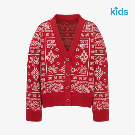 K'S PAISLEY CARDIGAN RED NJ5SR53T