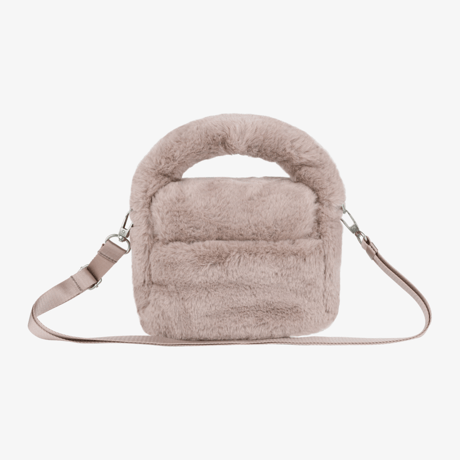 BUBBLY TOTE BAG MINI FUR GRAYISH PINK NN2PR71K