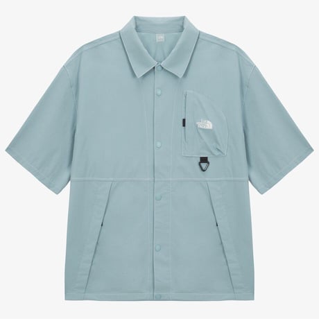 PEAKHILL S/S SHIRTS GRAYISH TURQUOISE NH8SS01D