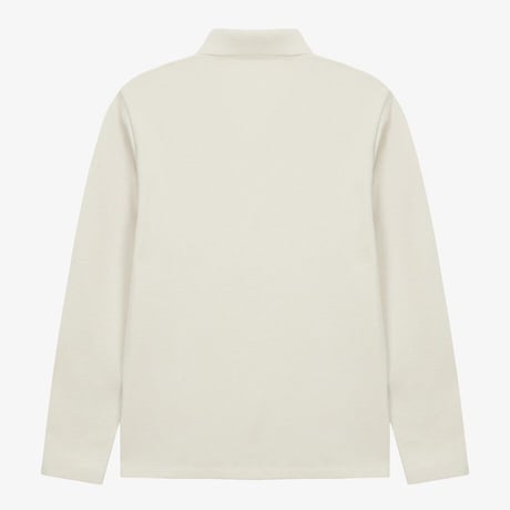 W'S COZY FLEX L/S POLO VANILLA NT7QS81B