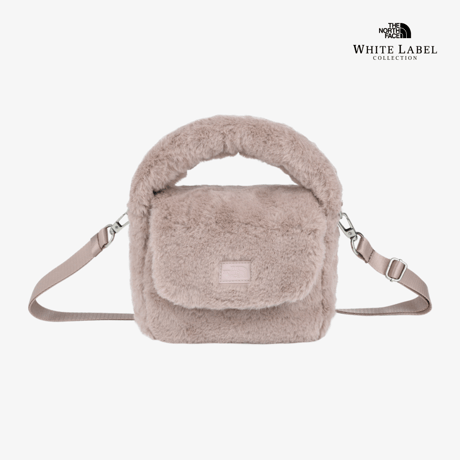 BUBBLY TOTE BAG MINI FUR GRAYISH PINK NN2PR71K