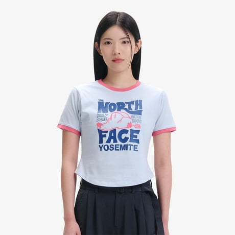 W'S HALF DOME S/S R/TEE LIGHT BLUE NT7UR32M