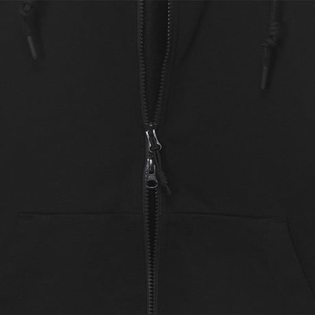 ESSENTIAL HOOD ZIP UP BLACK NJ5JR02J
