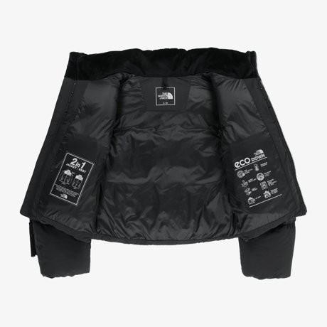 【ベスト分離可能】W’S VINTAGE NUPTSE DT JACKET (RDS) BLACK NJ1DR83J