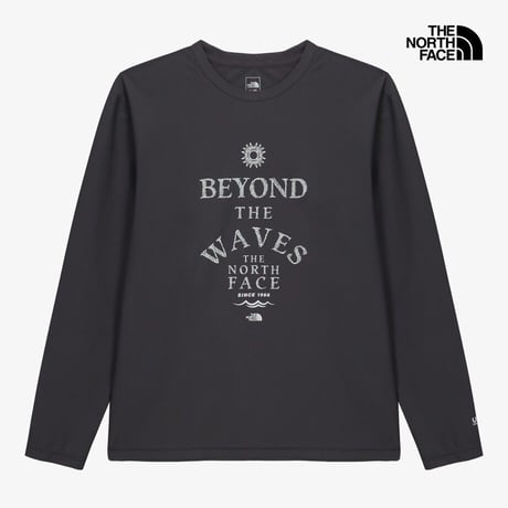 M'S SURF L/S RASHGUARD CHARCOAL GREY NT7TS06B