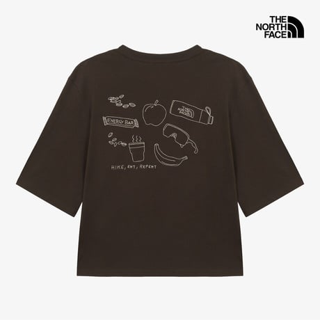 W HIKE PICNIC BOXY SS TEE-GRAPHIC BLACK COFFEE NT7US82B