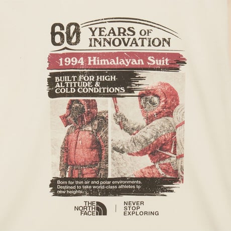 TNF 60TH ANNIVERSARY S/S TEE RED NT7US88A