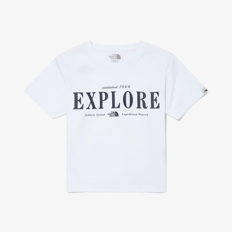 EXPLORE S/S R/TEE WHITE NT7UQ06K