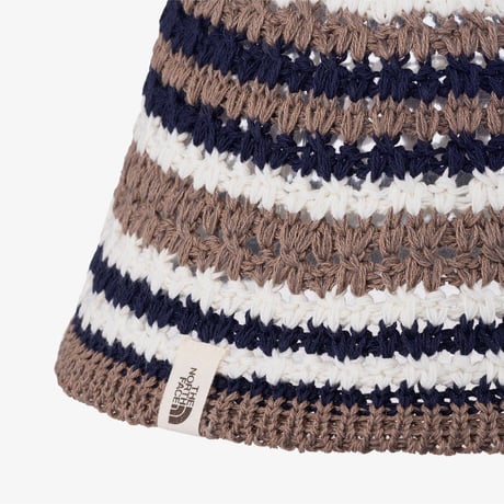 W CROCHET BUCKET HAT BEIGE BROWN NE3HR03L