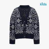 K'S PAISLEY CARDIGAN NAVY NJ5SR53S
