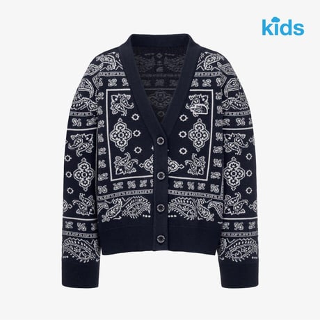 K'S PAISLEY CARDIGAN NAVY NJ5SR53S