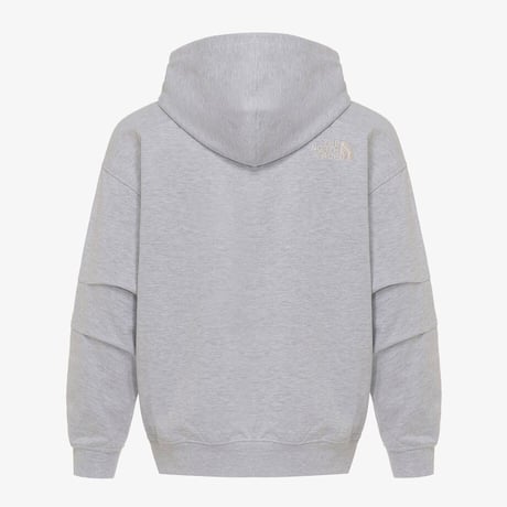 ESSENTIAL HOOD ZIP UP MELANGE GREY NJ5JR02K