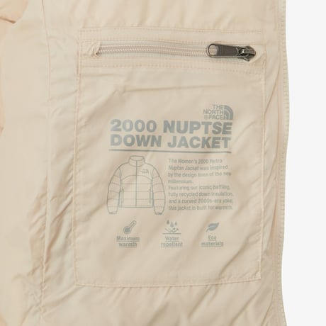 W'S 2000 RETRO NUPTSE JACKET CREAM BEIGE NJ1DR92C