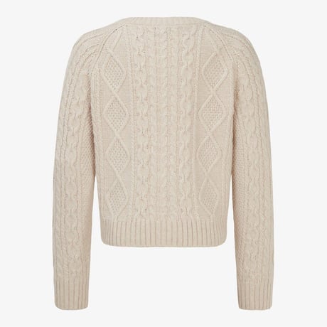 W'S LUOTO WOOL CARDIGAN CREAM NJ5SR88A