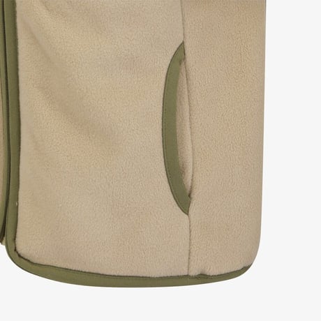 K'S CAMPOUT FLEECE JACKET LIGHT BEIGE NJ4FS51T