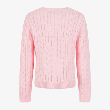 G'S CABLE CARDIGAN LIGHT PINK NJ5SS51T