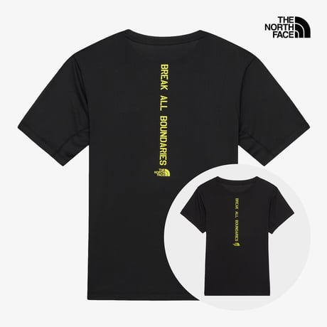 TNF RUN S/S R/TEE BLACK NT7UR19A