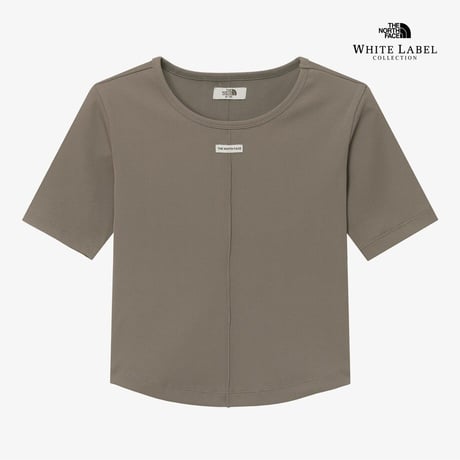 W'S SOFT WAVE S/S R/TEE BEIGE BROWN NT7UR31K