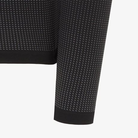 M'S AIRWEAVE L/S ZIP TEE BLACK NT7LR04A