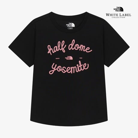 W'S HALF DOME S/S R/TEE BLACK NT7US31J